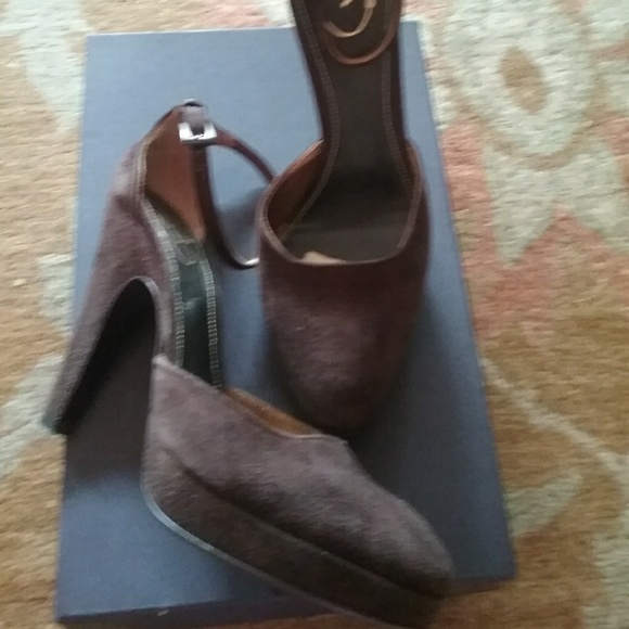 Prada Shoes - Prada Platform Brown Suede Shoes